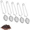 Wekuw Filtro per il tè, 5 Pezzi Infusore tè Ball Tea Strainer Colino Tisane Infusore per il tè a Forma di Sfera in Acciaio Inossidabile 304, per Filtrare le Foglie di tè e Cospargere le Spezie