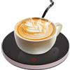 Fangehong Scalda Tazze da Caffè Intelligente con 2 Impostazioni di Temperatura, Sottobicchiere Riscaldato Elettrico Spegnimento Automatico 8 Ore, Scaldatazze Fino a 55 ℃ per Latte Bevande Caffè Tè (Rosa)