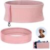 AUSYIWI Marsupio Sportivo,Marsupio Running*1+ascia per la testa dello stesso colore*1,elastica traspirante,cintura palestra donna, marsupio running uomo, Adatto per Esercizi/Camminate,(Rosa)