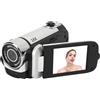 Cuifati Fotocamera Digitale, Fotocamera per Vlogging FHD 4K con Messa a Fuoco Automatica con Doppia Fotocamera 16MP Zoom Digitale 16X Videocamera Compatta per Bambini Videocamera (SILVER)