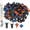 A ABSOPRO Fissaggio Clip Kit Paraurti Porta Pannello Clip per per Toyota - 121pz Nero
