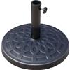 Outsunny Base Ombrellone Rotonda da Giardino in Resina Ø44 × 33cm|Aosom