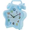 N NEWTOP NEWTOP Orologio Sveglia Beep Colorata Stella in Plastica Allarme Tasto ON OFF Movimento al Quarzo Silenzioso Continuo da Tavolo Comodino Analogica Senza Ticchettio per Bambini Adulti (Azzurra)