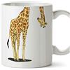 Mugffins Tazza Divertente e Originale - Giraffa - Idea per Regalo, Taza de cerámica 350 ml