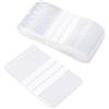 Pakico 100 Sacchetti di plastica 8 x 12 cm trasparenti richiudibili con etichette | Borsa | Spessa | Sacchetti alimentari | spezie | Noci | Caffè | Ebrata | Buste con chiusura lampo