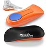Welnove Coppe del tallone Welnove per dolore del tallone con supporto dell'arco, Anti-Shock Gel Cuscino del tallone per alleviare la fascite plantare, spur del tallone per le donne 40,5-45, uomini 41-46