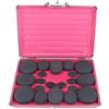 Vielrosse Hot Stone - Set di 20 pietre massaggianti basalto, con scatola di riscaldamento portatile, adatto per utenti privati, spa, massaggiatore e relax (set da 9 pezzi)