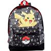 Marvel Pokemon Pikachu Pokeball - Zaino da scuola per bambini, colore: nero, nero, nero, Taglia unica, Casual