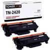 TONERLIFE Toner Brother mfc l2710dw TN-2420 TN2420 compatibile HL-L2350DW DCP-L2530DW MFC-L2710DN DCP-L2510D HL-L2310D HL-L2370DN HL-L2375DW DCP-L2550DN MFC-L2750DW (CON CHIP) (Nero, 2-Pack)