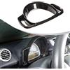DIYUCAR Anello decorativo del telaio del cruscotto in plastica ABS per Smart 451 Fortwo 2009-2015 interni (fibra di carbonio)