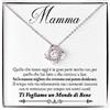 NONNA PROFESSIONISTA Collana Donna Mamma Amore Finitura in Oro, Argento Idee Regali per lei Nonna Compleanno Natale - Cofanetto con DEDICA incluso (Finitura in Oro Bianco 14 carati)