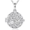 EUDORA Harmony Ball EUDORA Collana per Gravidanza con Sfera dell'Armonia per Donne, Ciondolo Albero della Vita Chiamatore di Angeli Campana dei Desideri Regalo di Gioielli con Sfera del Messico, 45 + 30