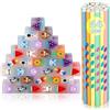 Runxin 64Pcs Matite con Gomma Bambini,32 Gomme Cancellare Bambini Divertenti & 32 Matite Bambini Adatta Regalini Fine Festa Compleanno,Gadget Compleanno Bambini