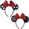 Inception Pro infinite Set Costume da Topolina Minnie bambina Tutu  Cerchietto guanti papillon coda Travestimento Carnevale Halloween Colore  Rosso per