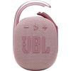 JBL Clip 4,Mini altoparlante Bluetooth portatile, grande audio e basso punchy, moschettone integrato, IP67 impermeabile e antipolvere, 10 ore di riproduzione, esterno e viaggio, colore: rosa