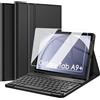 Wineecy Tastiera Custodia per Samsung Galaxy Tab A9 Plus 11 Pollici 2023 (SM-X210/X216/X218) Tablet [Layout Italiano], 9H Pellicola Protettiva, Slim Cover con Magnetica Wireless Bluetooth Tastiera