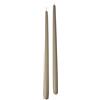 Cereria Di Giorgio - 6 Candele Coniche - Diametro 2,2 cm Altezza 40 cm - Colore Tortora - Durata 14 Ore - Standard per candelabro