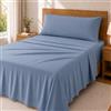 Degrees Home Premium - Set Lenzuola 3 Pezzi in Microfibra Spazzolata (90X190) - Lenzuolo con Angoli, Lenzuolo Piatto e 1 Federa 80X50 - Extra Morbido, Anti-Piega e Certificato Oeko-Tex