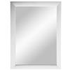 ByMoris Cornice specchio in pino bianco 60x80 cm Specchio decorativo da parete con cornice in legno-MDF moderno di tutte le dimensioni realizzato su misura