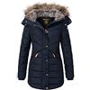 Geographical Norway Giacca invernale da donna parka D-456 blu navy M