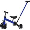 HUOLE bicicletta per bambini con frizione,Triciclo 3 in 1 con manico scorrevole per bambini da 1 a 3 anni, ruota pieghevole, ruote più grandi, pedali rimovibili, 3 in 1 (rosa)