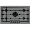 Foster PRONTA CONSEGNA - SPEDIZIONE IMMEDIATA Piano Cottura da Incasso a Gas Filotop 80 cm 5 Fuochi bruciatori Gun Metal Acciaio inox PVD Gun Metal Griglie in Ghisa Serie KE PVD Foster 7601 632 - 7601632