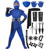 Spooktacular Creations Costume da drago ninja per bambini, set di costumi ninja per il costume di Halloween Ninja Dress Up Party