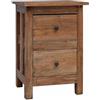 vidaXL Comodino in Legno Massello di Acacia 40x30x51 cm Cassettiera Cassetti