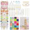 MARIMIYA Set 7200 Perline per Braccialetti Fai da Te, Kit 6mm Colorate con Lettere, Fili Elastici, Ganci e Forbici per Braccialetti, Collane, Orecchini, per Bambina e Adulti