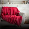 GC GAVENO CAVAILIA Coperta morbida per divani o divani, calda e accogliente, rossa, 150 x 200 cm, 727408