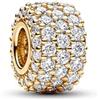 PANDORA Ciondolo Moments placcato in oro 14 k con zirconia cubica trasparente
