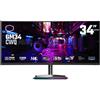 Cooler Master GM34-CW2 Monitor Curvo 34 VA Quantum Dot 144Hz UWQHD 0.5ms HDR Multimediale G-Sync USB3.0 HDMI-DP-Type-C