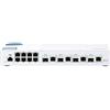 QNAP QSW-M408-4C QSW-M408-4C, 8 port 1Gbps, 4 port 10G SFP+/ NBASE-T Combo, web management switch