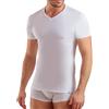 Enrico Coveri 3 Pezzi Maglia Coveri Uomo Scollo a V Mezza Manica ET1201 in Cotone Interlock, Bianco, 5/L