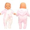 Miunana Abito Rosa Con Cappuccio Per 36 CM - 46 CM (14 Pollici - 18 Pollici) Baby Dolls Bambola, bebé Bambolotti Amore Mio E Altre Bambole 14 - 18 Pollici (NON INCLUEDE BAMBOLA)