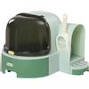 PawHut Lettiera per Gatti Chiusa con Coperchio Apribile e Vassoio Estraibile, 52x60x42cm, Verde|Aosom