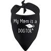 Generic Bandana per cani My Dad/Mom Is a Dogtor Funny Vet Studente Regalo di Laurea Cane Cucciolo Bandana Regalo per Veterinario (mamma Dogtor)