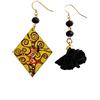 Arte Lisanti Orecchini dipinti a mano - L' ALBERO DELLA VITA DI KLIMT - Orecchini da donna, Gioielli dipinti a mano, Gancio in argento, Made in Italy, Bijoux decorati, Lavorazione Artigianale