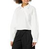 The Drop Camicia da Donna, Asimmetrica sul Davanti Corta, Bianco, by @karenbritchick, S