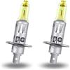 Teguangmei 2x H1 Lampadina Alogena 12V 55W Ultra Luminosità 3000K Giallo Lampada Alogena, Adatto per fari per auto fendinebbia Giorno Drive Light DRL