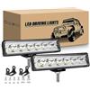 RIGIDON 2Pcs Mini Faro da lavoro led, Barra Led 6 Pollici 15cm 18W Spot Luci di Lavoro a Led, Fari di profondità 12V 24V per Off Road Auto Trattore Camion SUV ATV 4x4, 6000K Faretti Fendinebbia