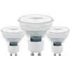 Eglo LED GU10 set di 3 lampadine, 3 spot con riflettore 4,5 Watt ciascuno (equivalente a 50 Watt), 345 Lumen, illuminante bianco caldo, 2700k, lampadina Ø 5 cm
