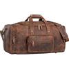 STILORD Journey Borsone da Viaggio di Pelle Borsa da Viaggio Borsone Palestra Uomo Borsa Weekend Donna Bagaglio a Mano Vintage Colore:aneto - marrone