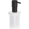 GROHE Quickfix Start, Dispenser Sapone Vetro e Metallo, Dimensioni 157 x 92 mm, Nero Opaco, 411882430