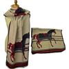 Winner Sciarpa con stampa equestre