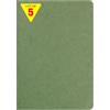 Clairefontaine 733103Cpack Collection Age Bag Un - Set di 5 quaderni con graffette, formato A5, 14,8 x 21 cm, 96 pagine bianche in tinta unita, carta da 90 g, copertine con carta lucida, grana in