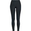 Urban Classics Ladies Side Check Leggings, Nero (Blk/Chess 01713), 40 (Taglia Produttore: X-Small) Donna