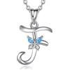 EUDORA Harmony Ball EUDORA Collana iniziale con farfalla 925 sterline d'argento 26 Alfabeto Lettera Personalizzata Collane con ciondolo Regali per Donne Ragazze bel Regalo, 45 cm