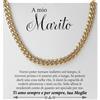 Bramart Collana Uomo Marito Fidanzato Ragazzo sei speciale Ti amo tanto - Idee Regali per lui per Natale anniversario - Cofanetto con DEDICA incluso