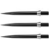 RED DRAGON Specialista Freccette Punti Trident Punti Nero Standard 32mm con Effetto Argento Tridents - 1 Set per Confezione